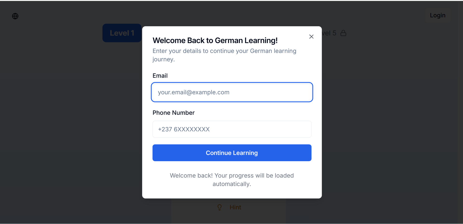 German Language Learning App